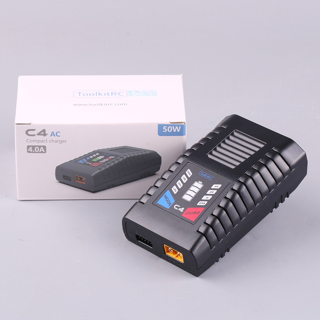 ToolkitRC C4 50W 5A AC 충전기 (XT - Drone Racing Charger 리뷰 및 가격