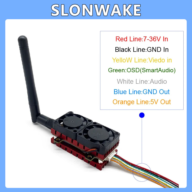 SLONWAKE 5.8G 48CH 4.2W VTX 조절 - Drone Racing Transmitter 리뷰 및 가격